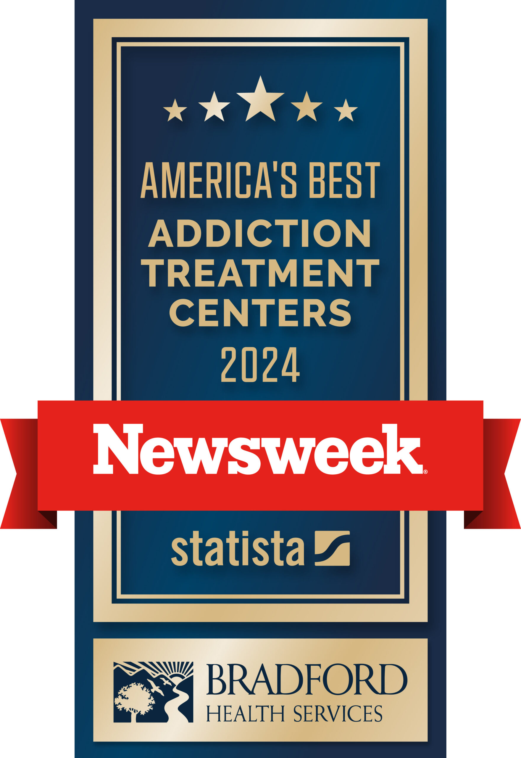 Newsweek selected Bradford as one of America’s best treatment centers.